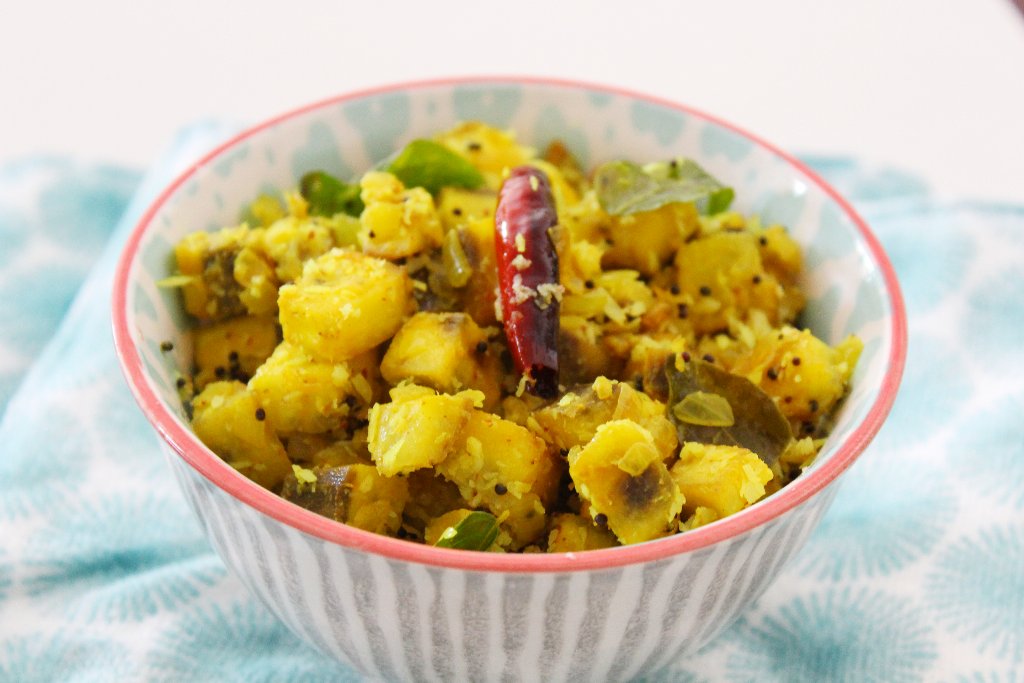 Goan Raw Banana Sabzi Recipe