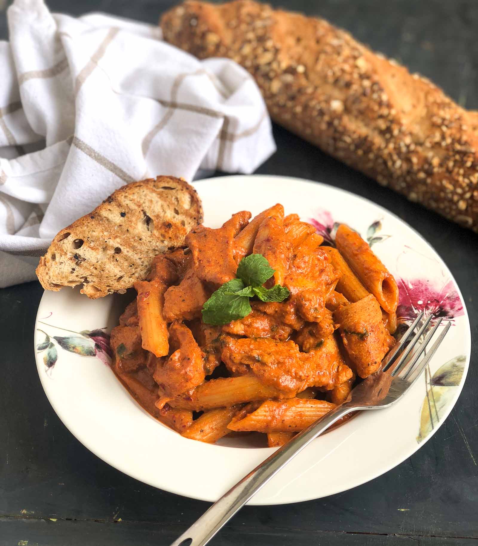 Achari Chicken Masala Pasta