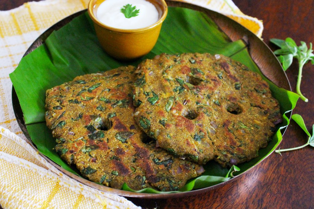 Methi Jowar Ragi Thalipeeth Recipe by Archana's Kitchen