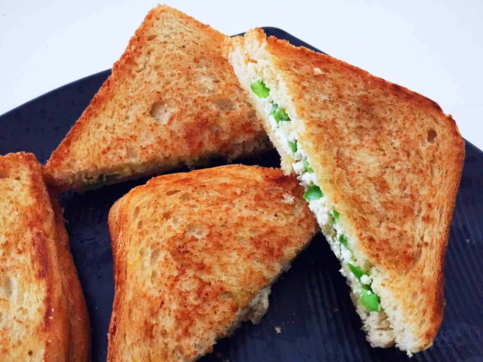 Paneer Capsicum Sandwich Recipe