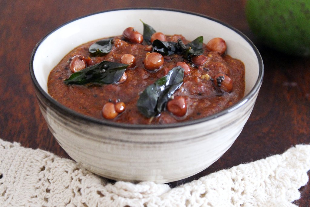 Raw Mango Puliyogare Gojju Recipe With Peanuts