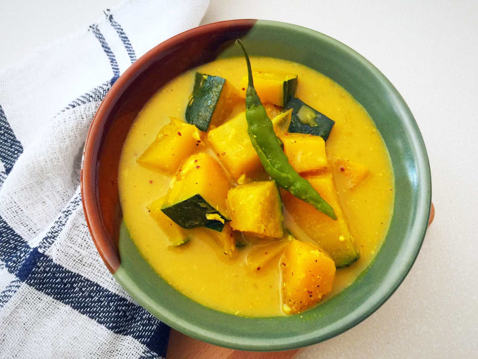 Sri Lankan Pumpkin Curry Recipe - No Oil