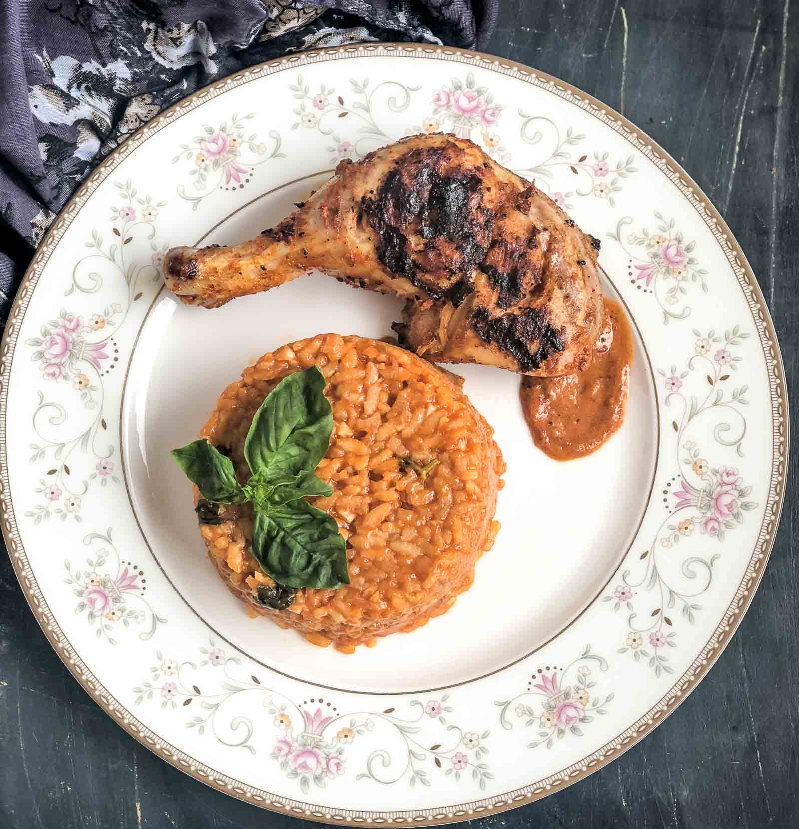 Tomato Basil Risotto Recipe With Grilled Chicken 