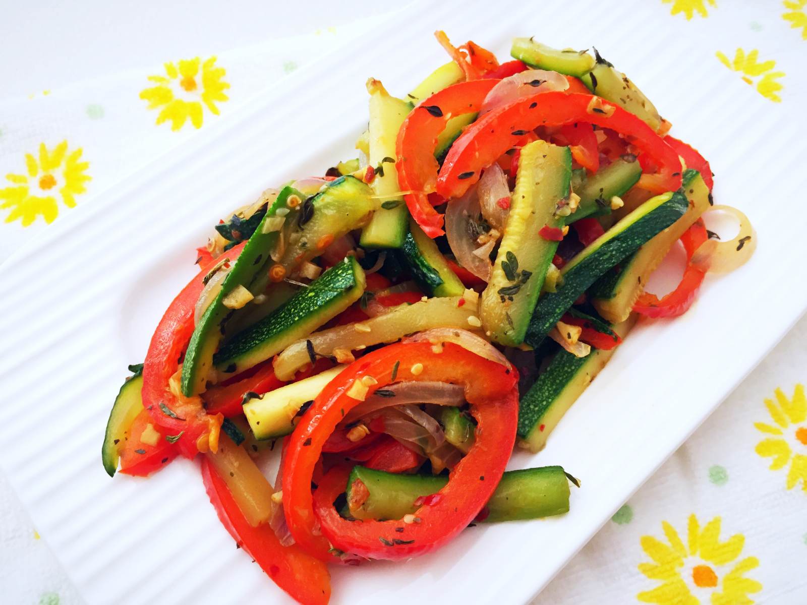 Zucchini And Bell Pepper Stir Fry Recipe