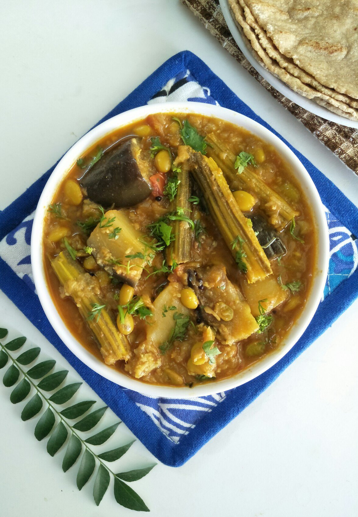 Maharashtrian Style Bhogichi Bhaji Recipe - Mixed Vegetable Curry