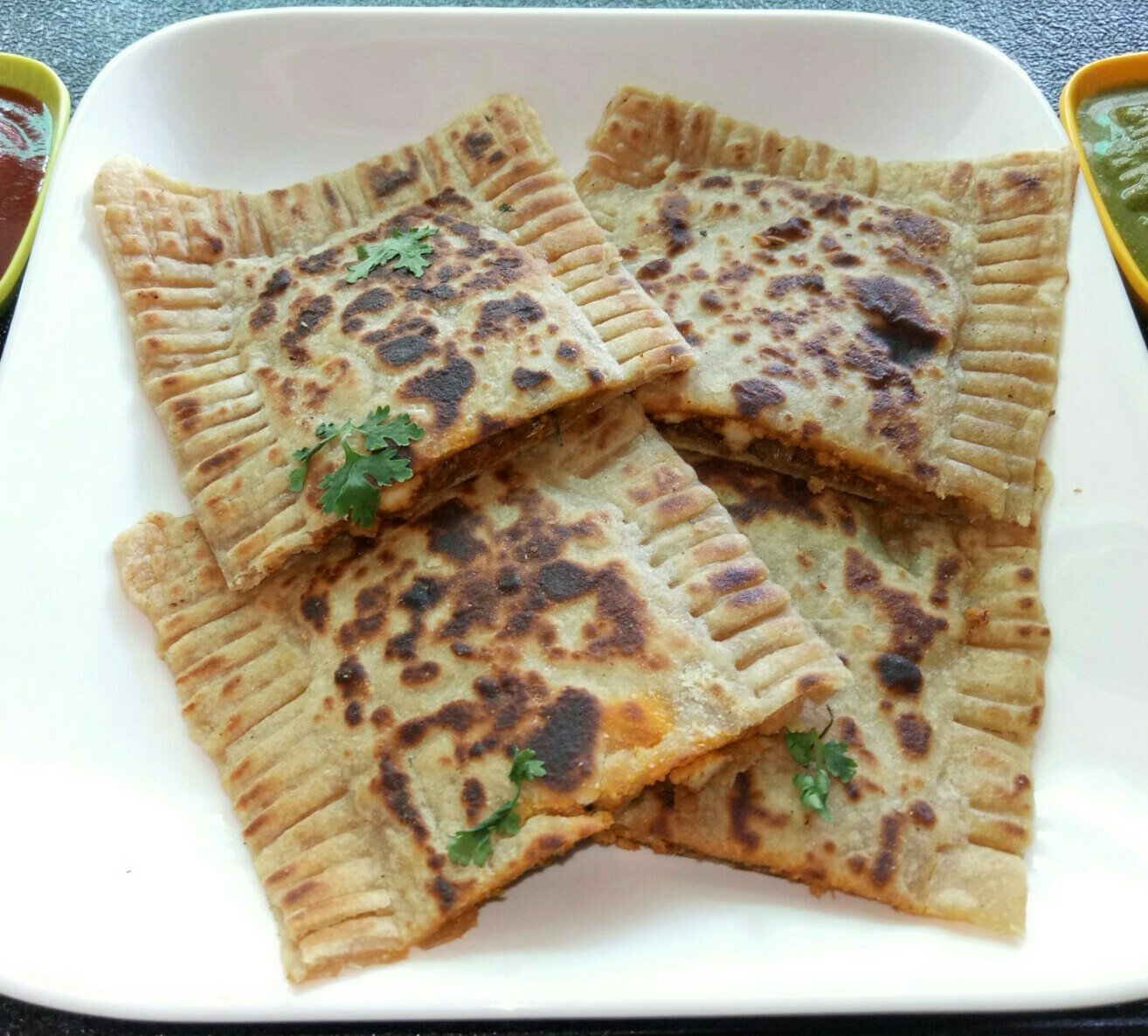 Paneer Broccoli Soya Ghee Roast Pockets Recipe