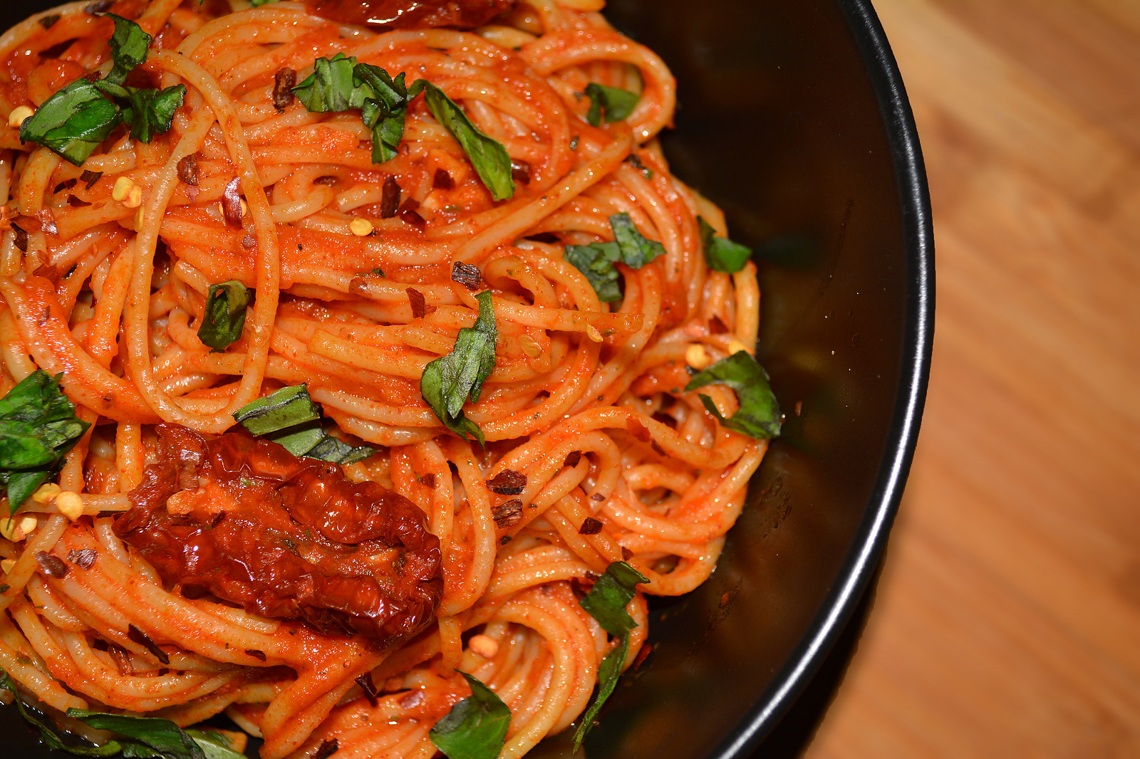 Spicy Arrabbiata Pasta Recipe With Sun Dried Tomatoes