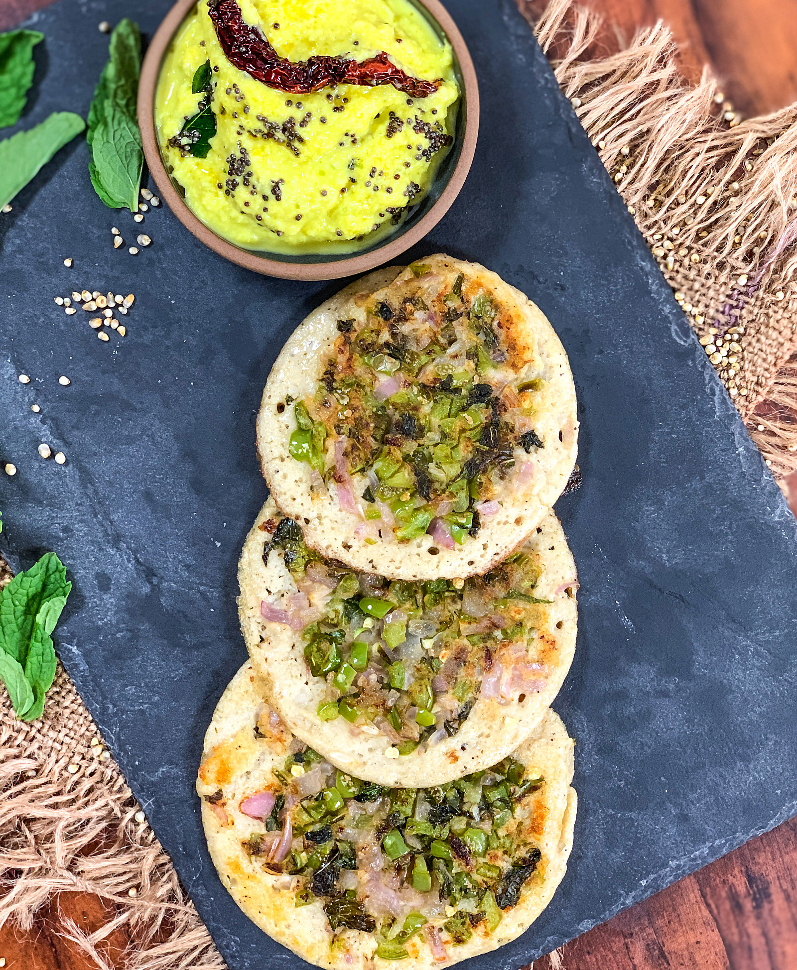 Mini Bajra Uttapam Recipe 