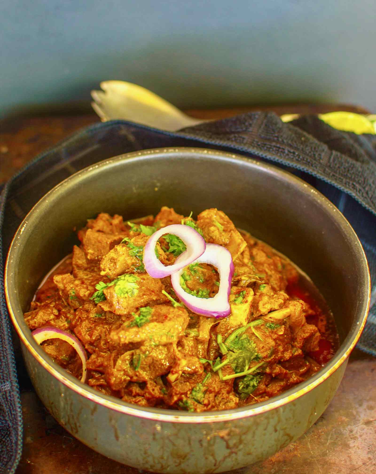 Goat Curry In Yogurt Gravy Recipe - Incriediableindia