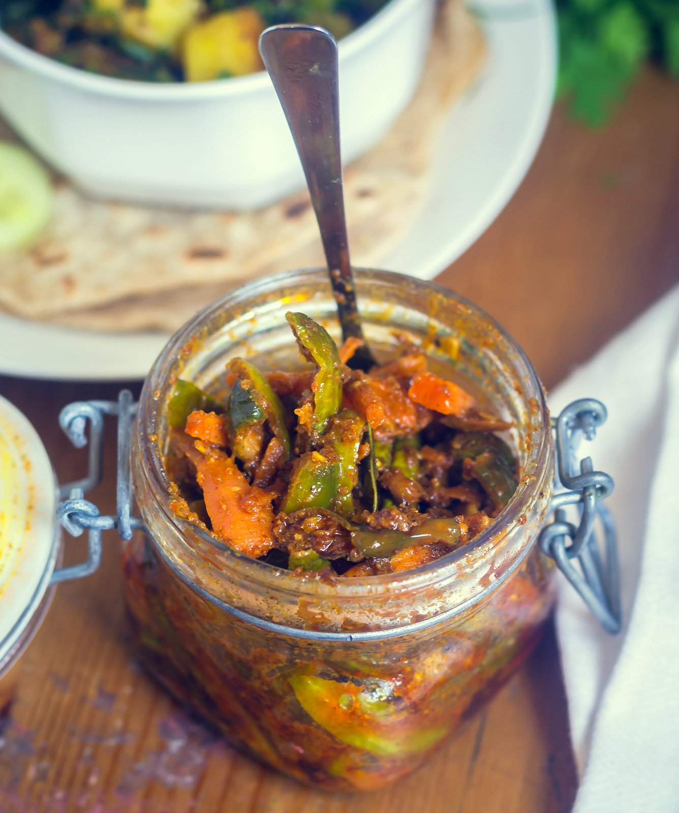 Instant Tindora And Carrot Pickle Recipe