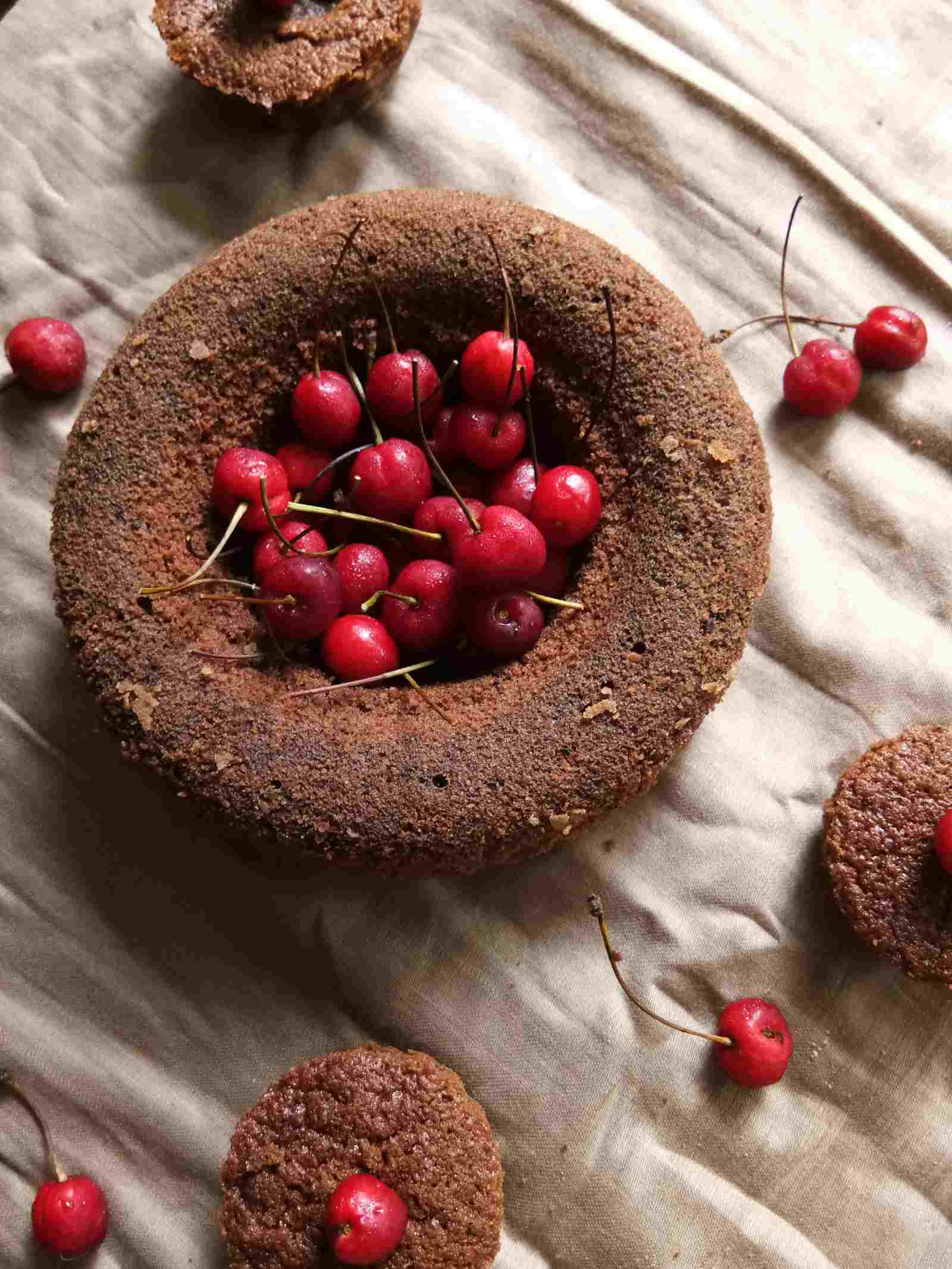 Dark Chocolate Cherry Cake Recipe