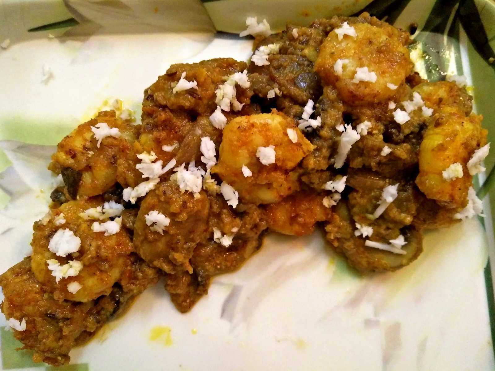Mushroom and Prawn Malai Curry Recipe Mushroom and Prawn Malai Curry Recipe