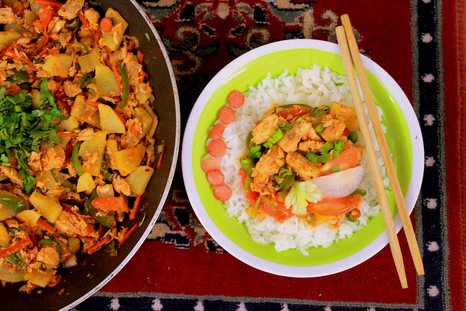 Tuna Rasam Bhaji Recipe (Tuna Sabzi Flavoured With Rasam Powder)