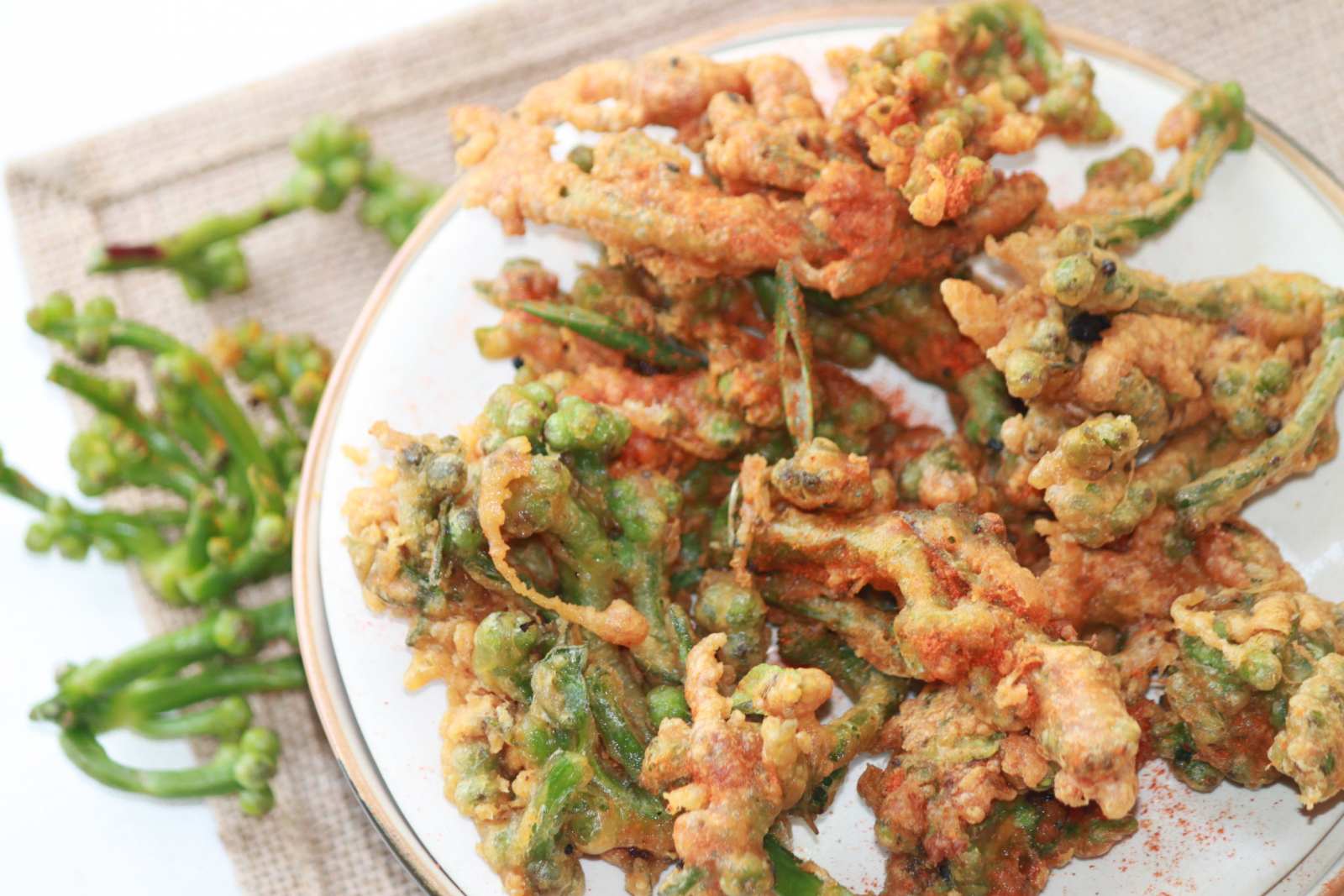 Basella Fritters Recipe - Malabar Spinach Fritters