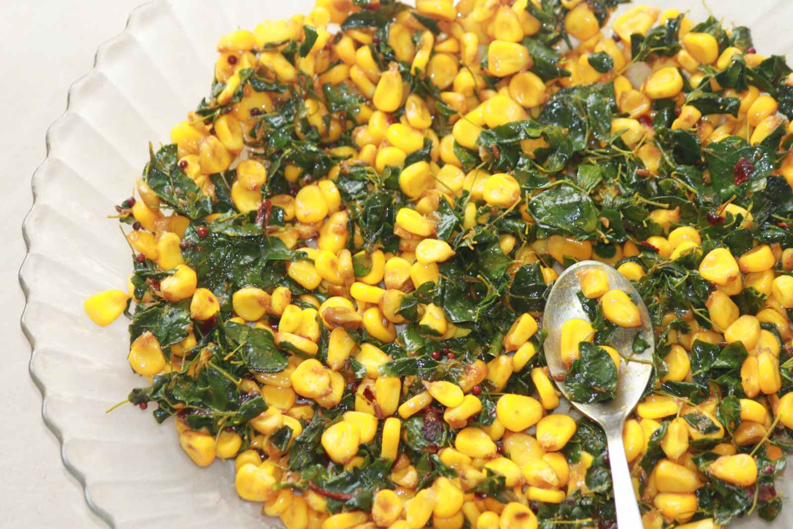 Corn And Drumstick Leaves Salad Recipe