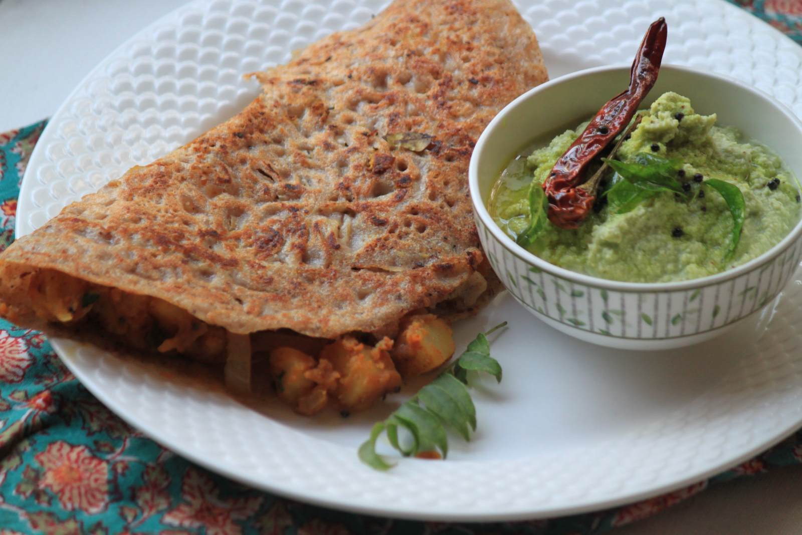 Kollu Masala Dosa Recipe - High Protein Horse Gram Dosa