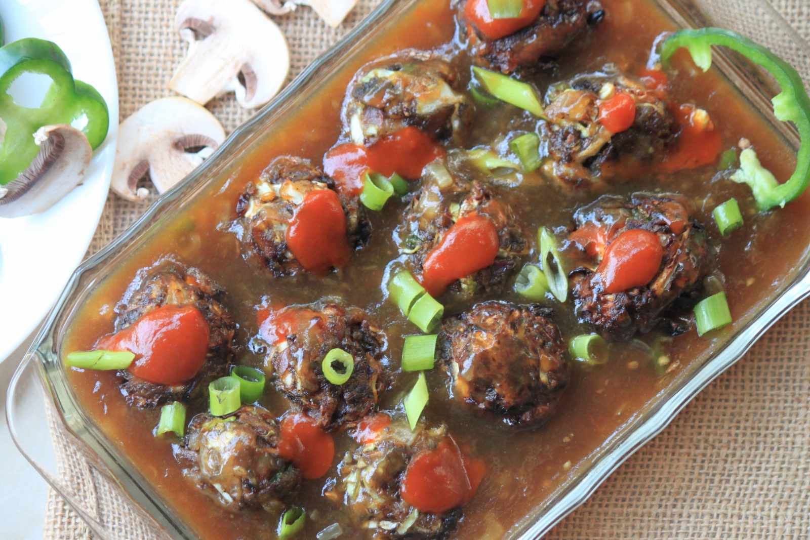 Mushroom Manchurian Gravy Recipe