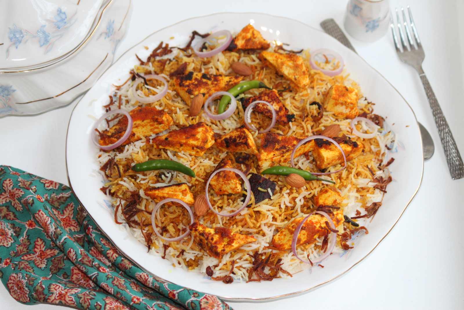 Paneer Malai Makhani Biryani Recipe