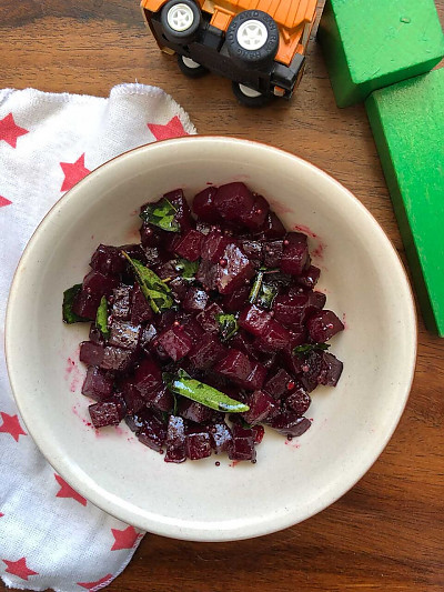 Beetroot Poriyal Sabzi Recipe Baby Toddler By Archana S Kitchen
