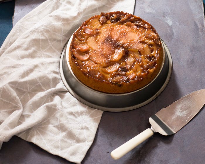 Upside Down Pear Ginger Cake Recipe Upside Down Pear Ginger Cake Recipe