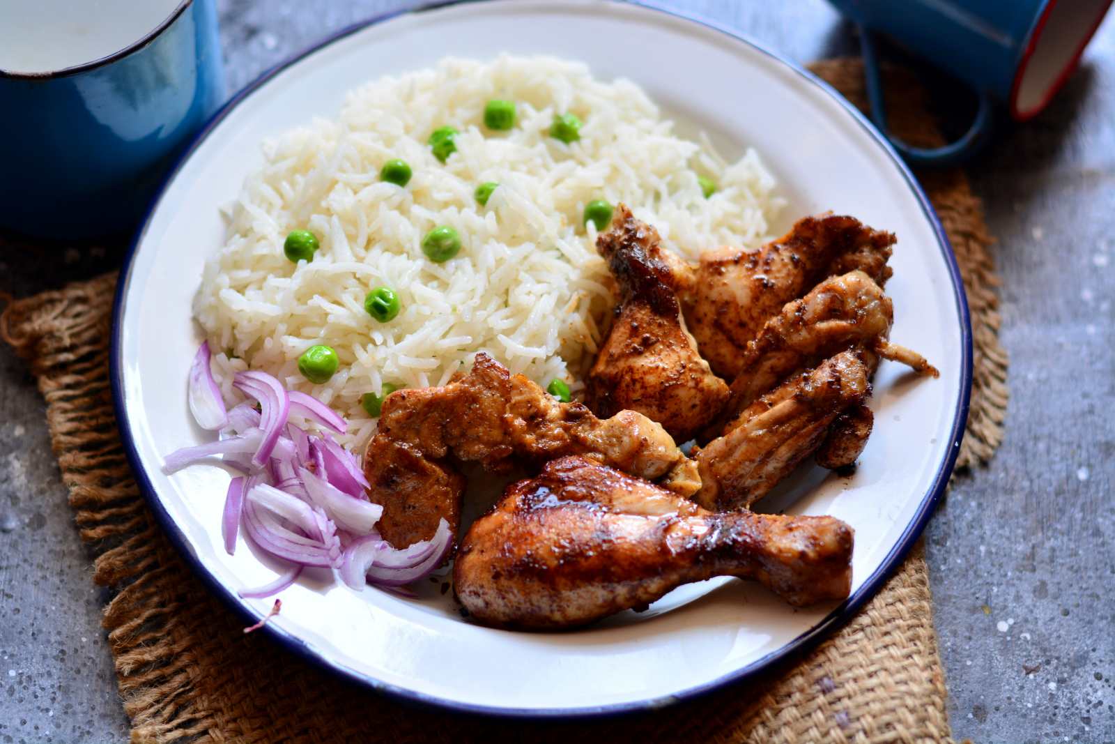 Jerk Chicken With Rice And Peas Pilaf Recipe