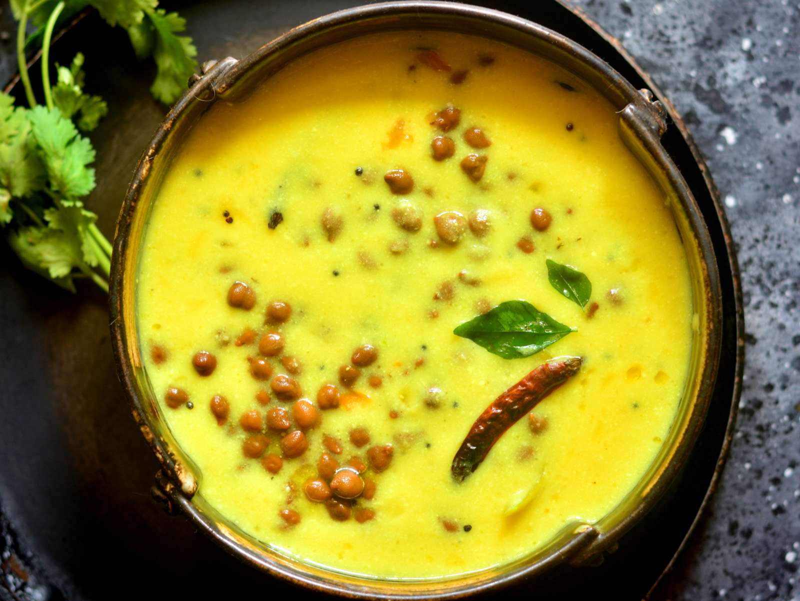 Kale Chane Ki Kadhi Recipe - Black Chickpea Kadhi 