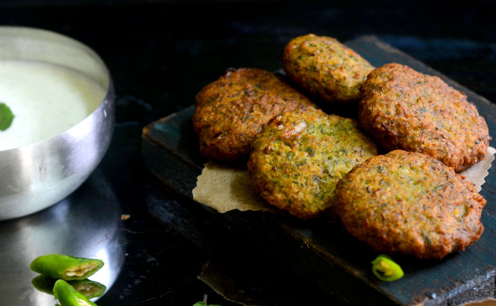 Moong Matar Kebab Recipe - Green Lentil And Peas Kebab