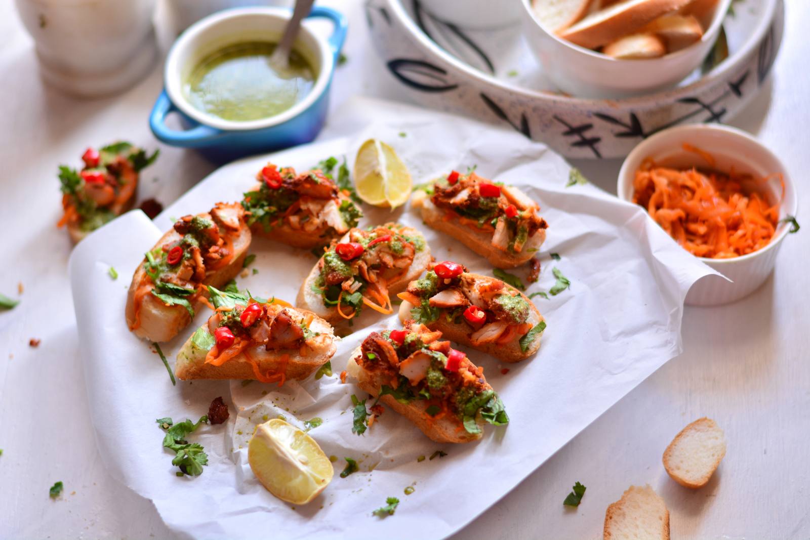 Tandoori Chicken Crostini Recipe