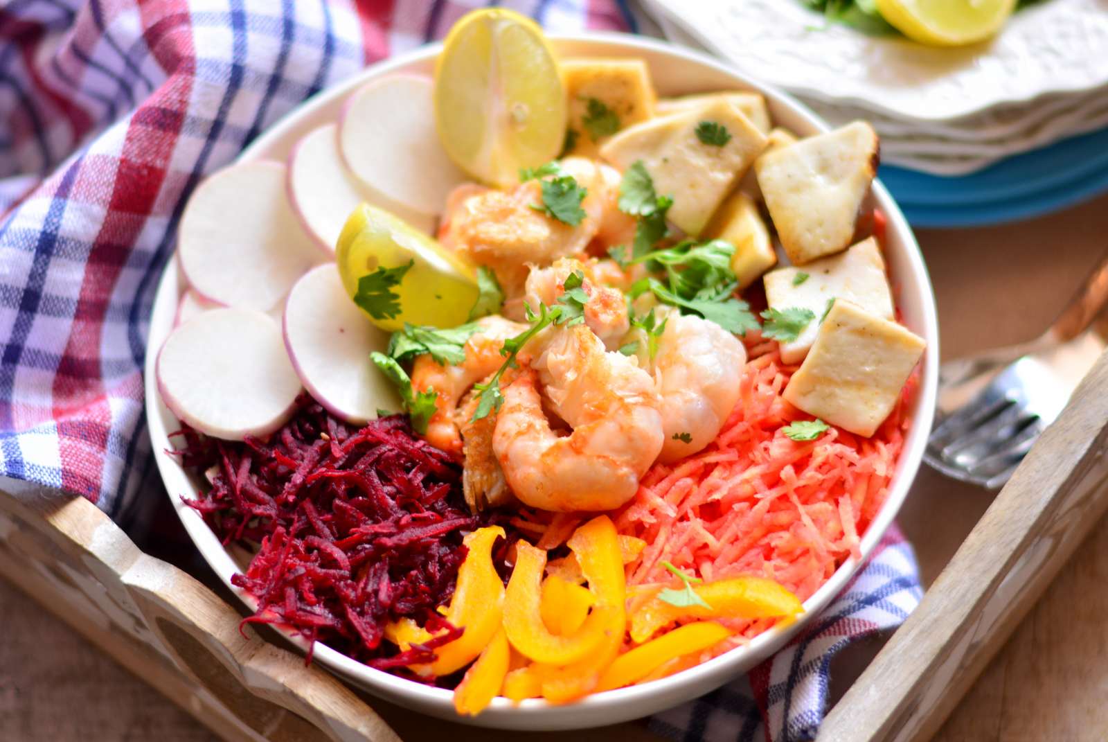 Tofu & Shrimp Salad Recipe With Balsamic Dressing Tofu & Shrimp Salad Recipe With Balsamic Dressing