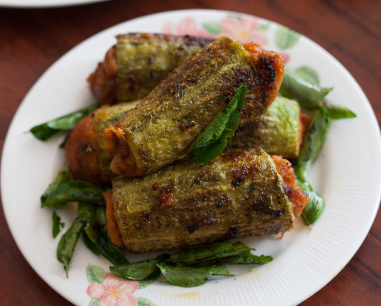 Bharwa Karela With Sweet Potato Filling Recipe Bharwa Karela With Sweet Potato Filling Recipe
