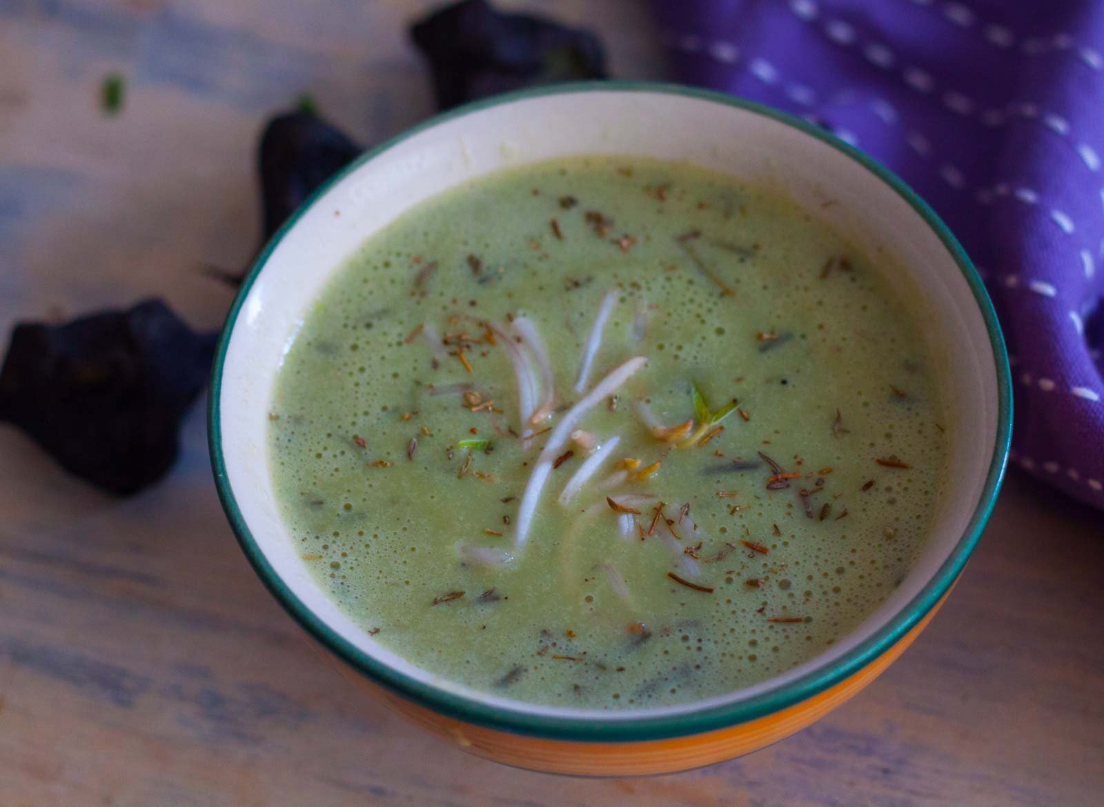 Broccoli & Water Chestnut Soup Recipe 