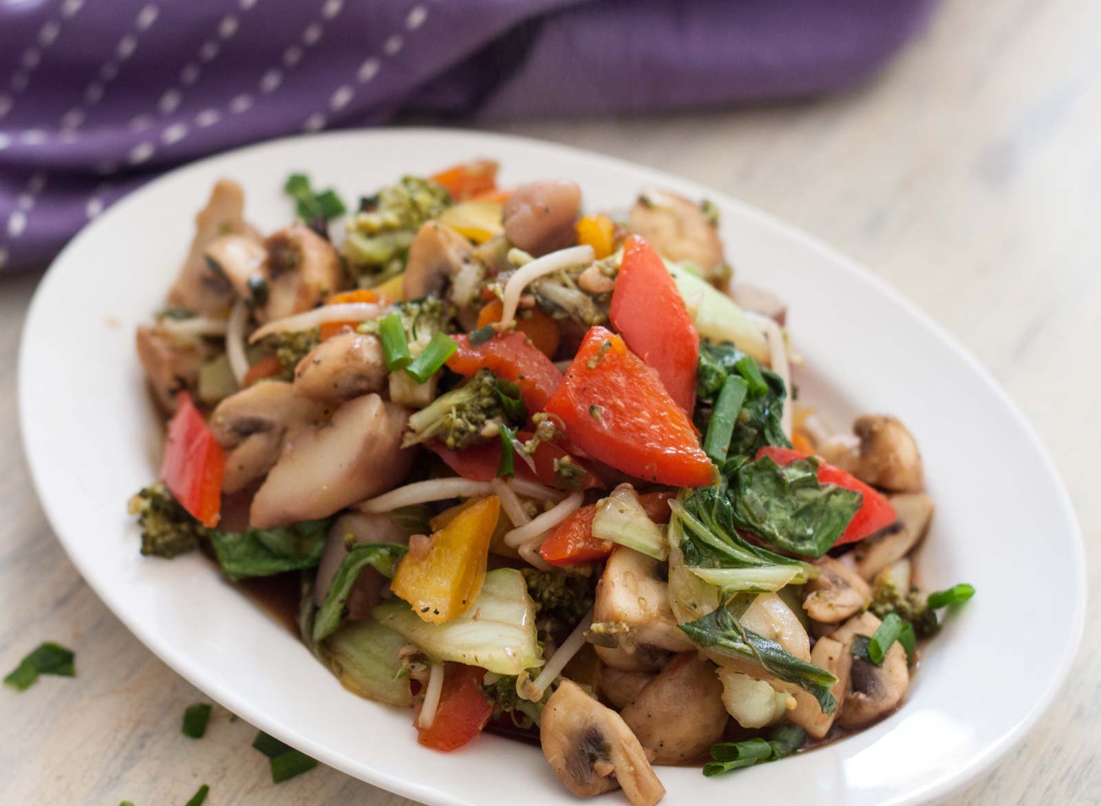 Chinese Style Stir Fried Water Chest Nut with Vegetables Recipe