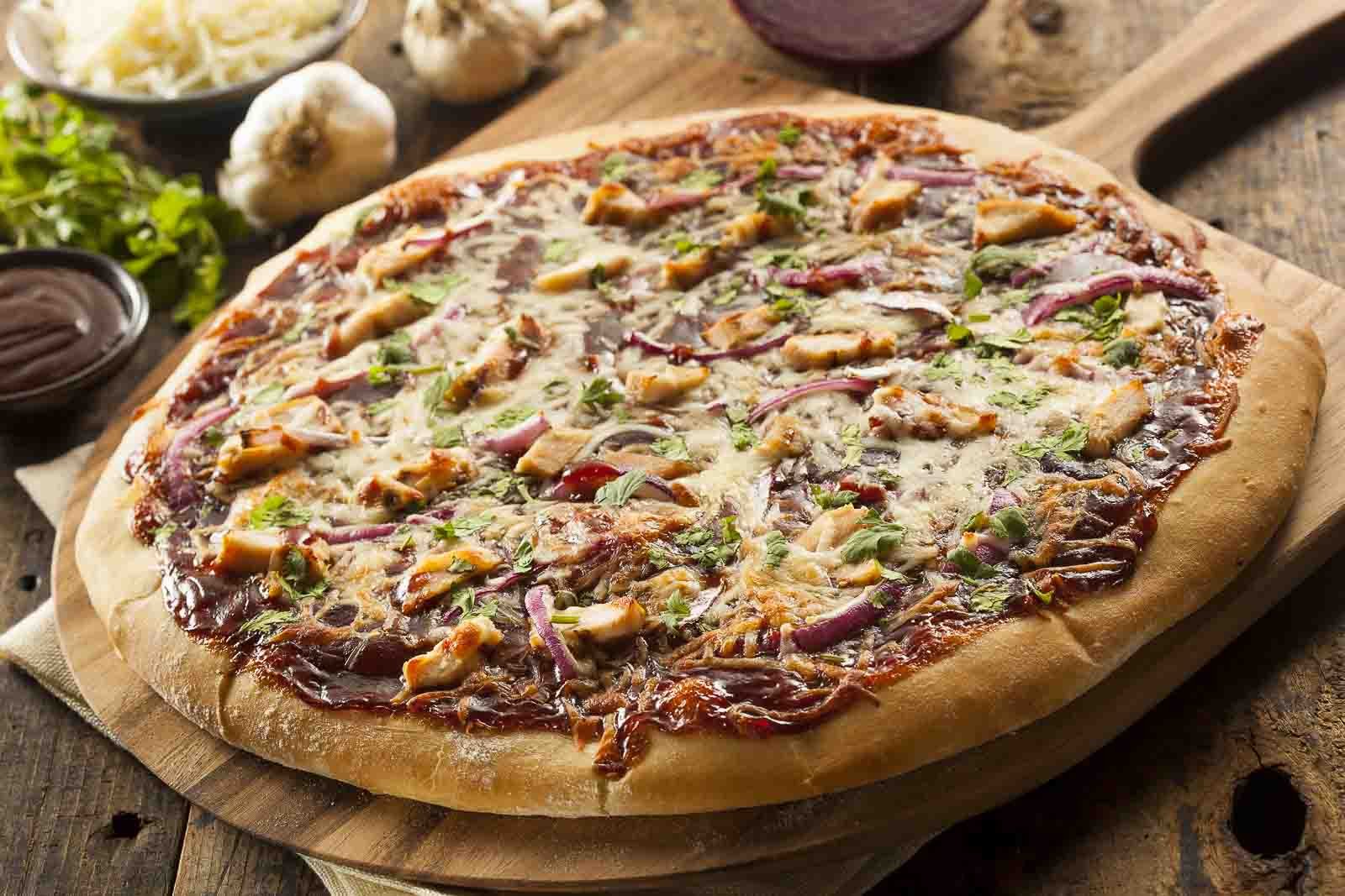 Chicken Pizza With Caramelised Red Onion Recipe