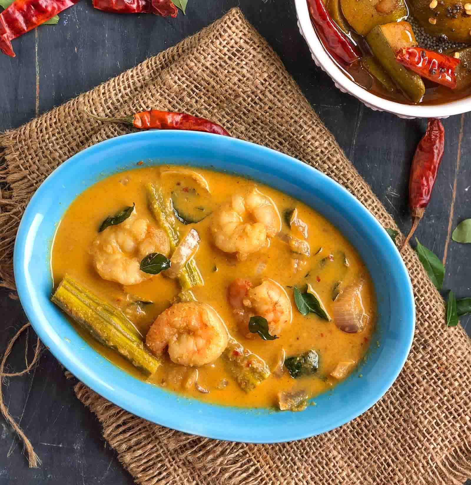 Chemmeen Muringakka Curry Recipe -Prawn Drumstick Curry Chemmeen Muringakka Curry Recipe -Prawn Drumstick Curry