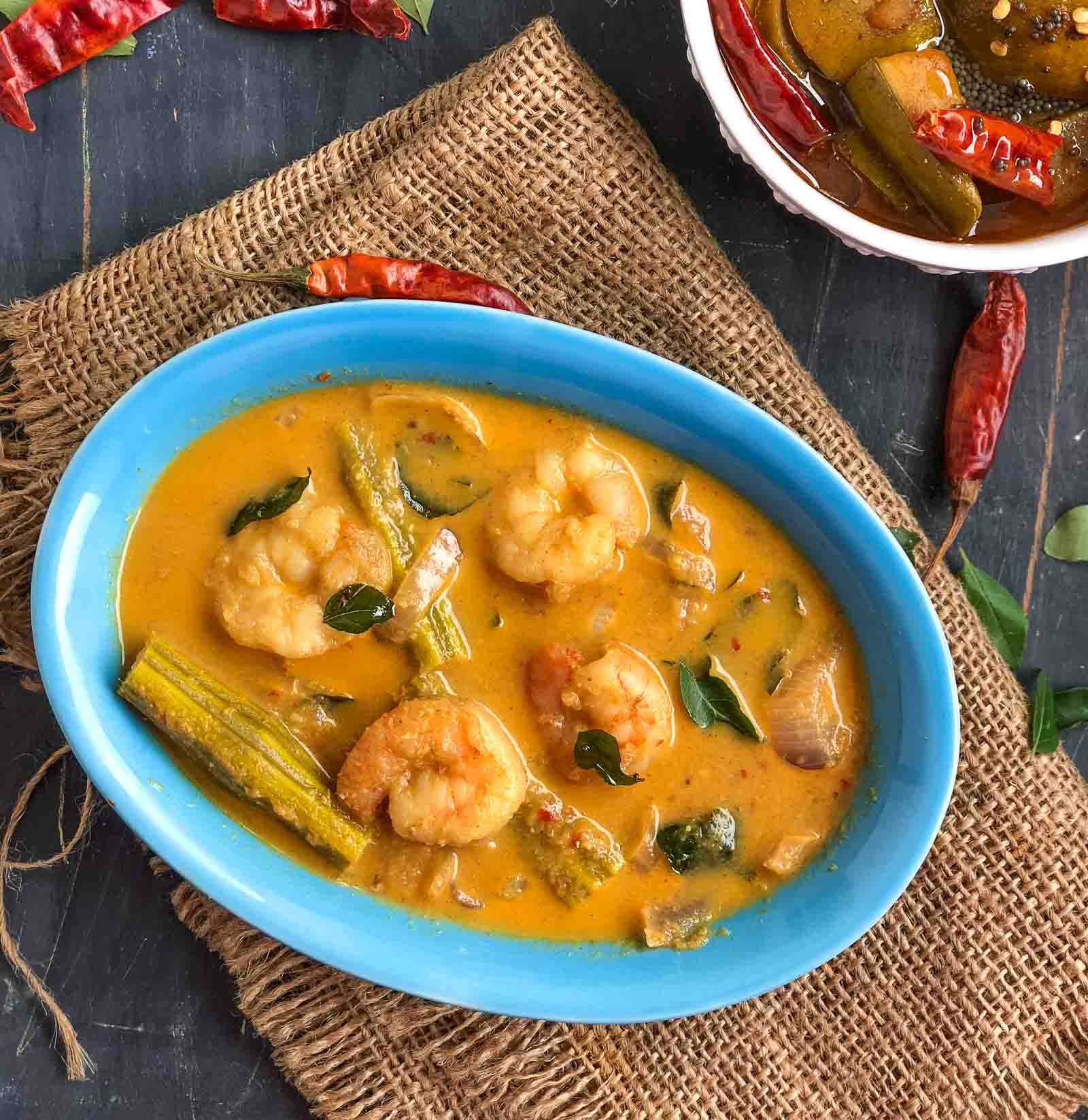 Chemmeen Muringakka Curry Recipe -Prawn Drumstick Curry