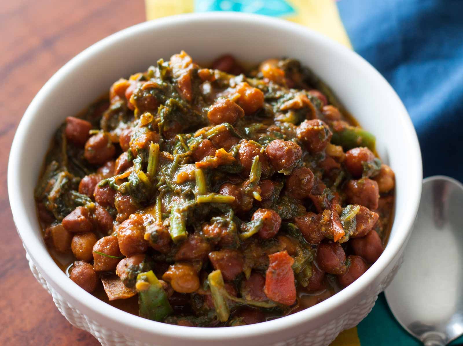 Palak And Kala Chana Sukhi Sabzi Recipe Palak And Kala Chana Sukhi Sabzi Recipe