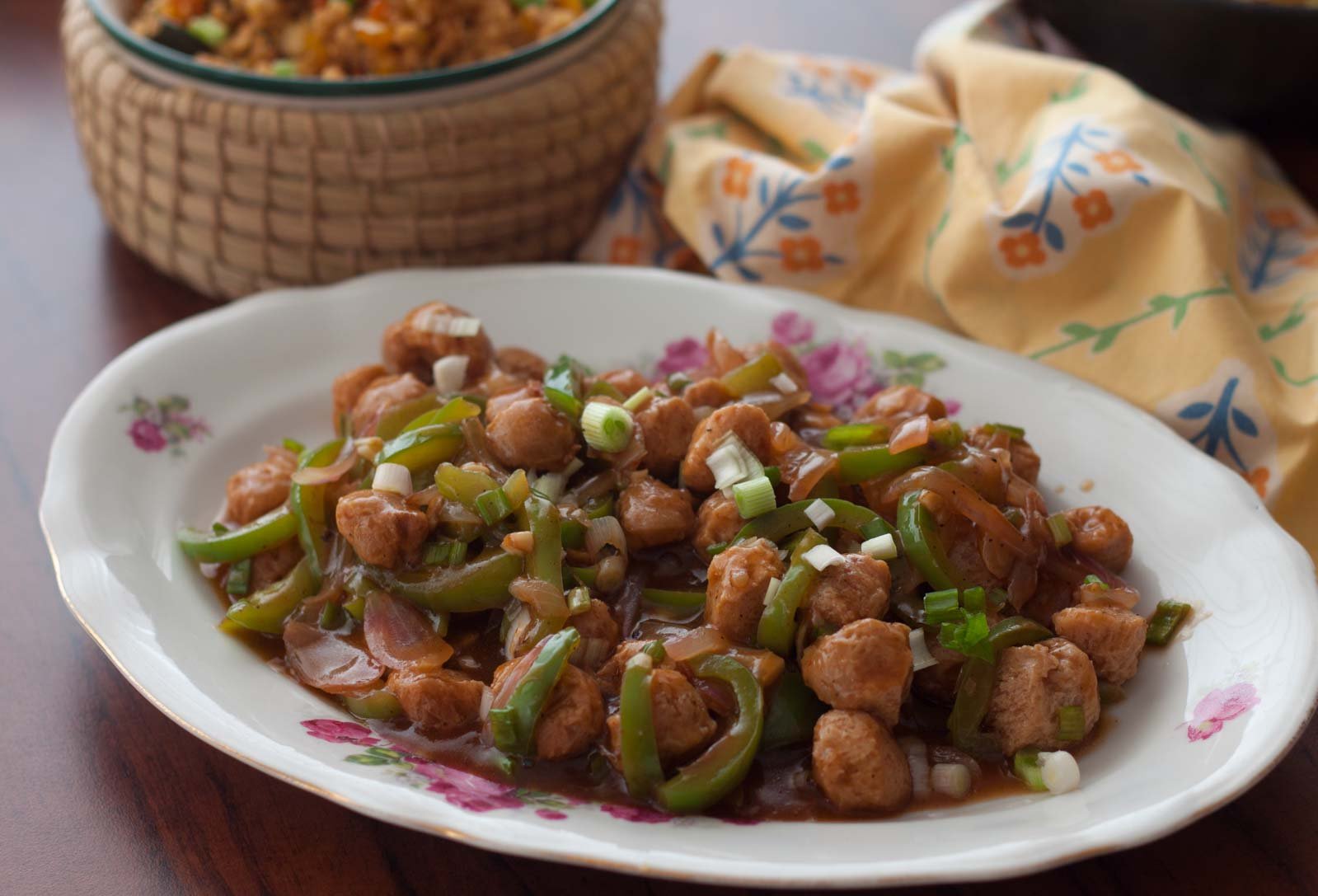 Soya Chunks Manchurian Dry