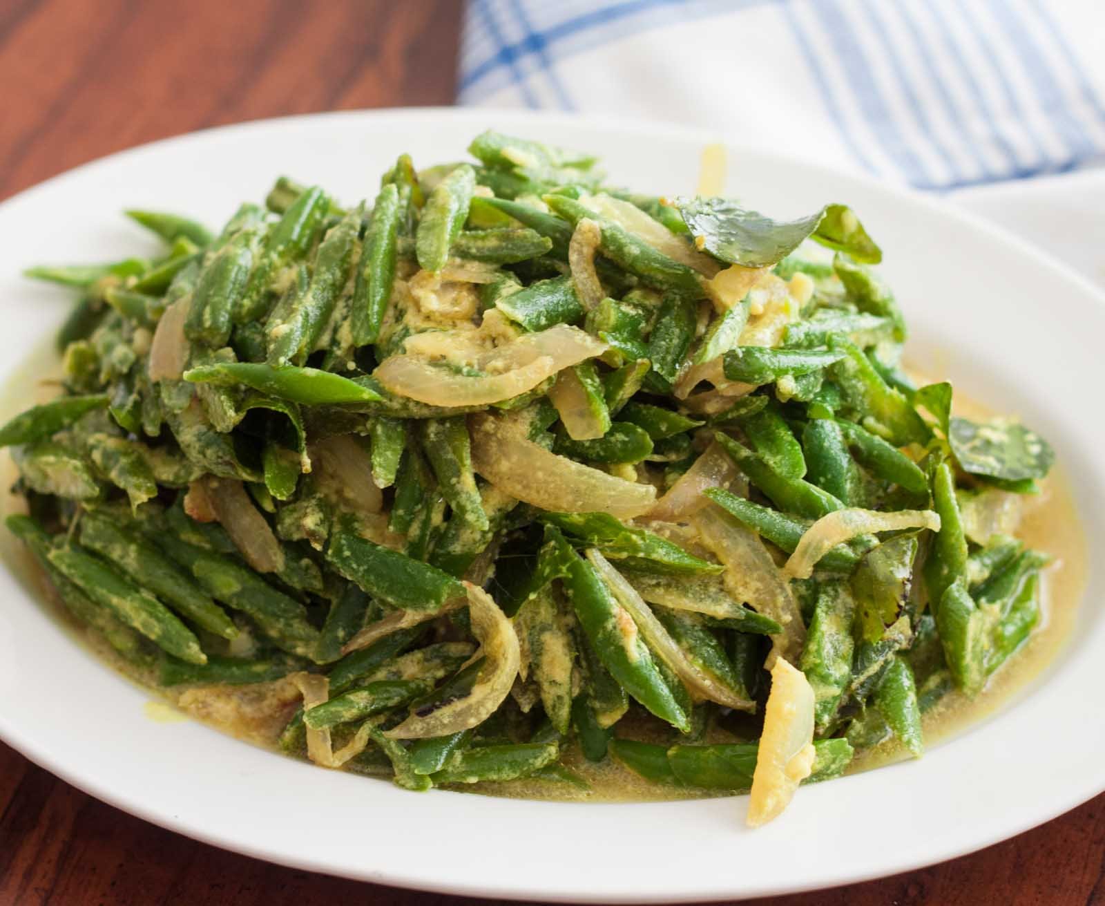 Sri lankan green beans recipe