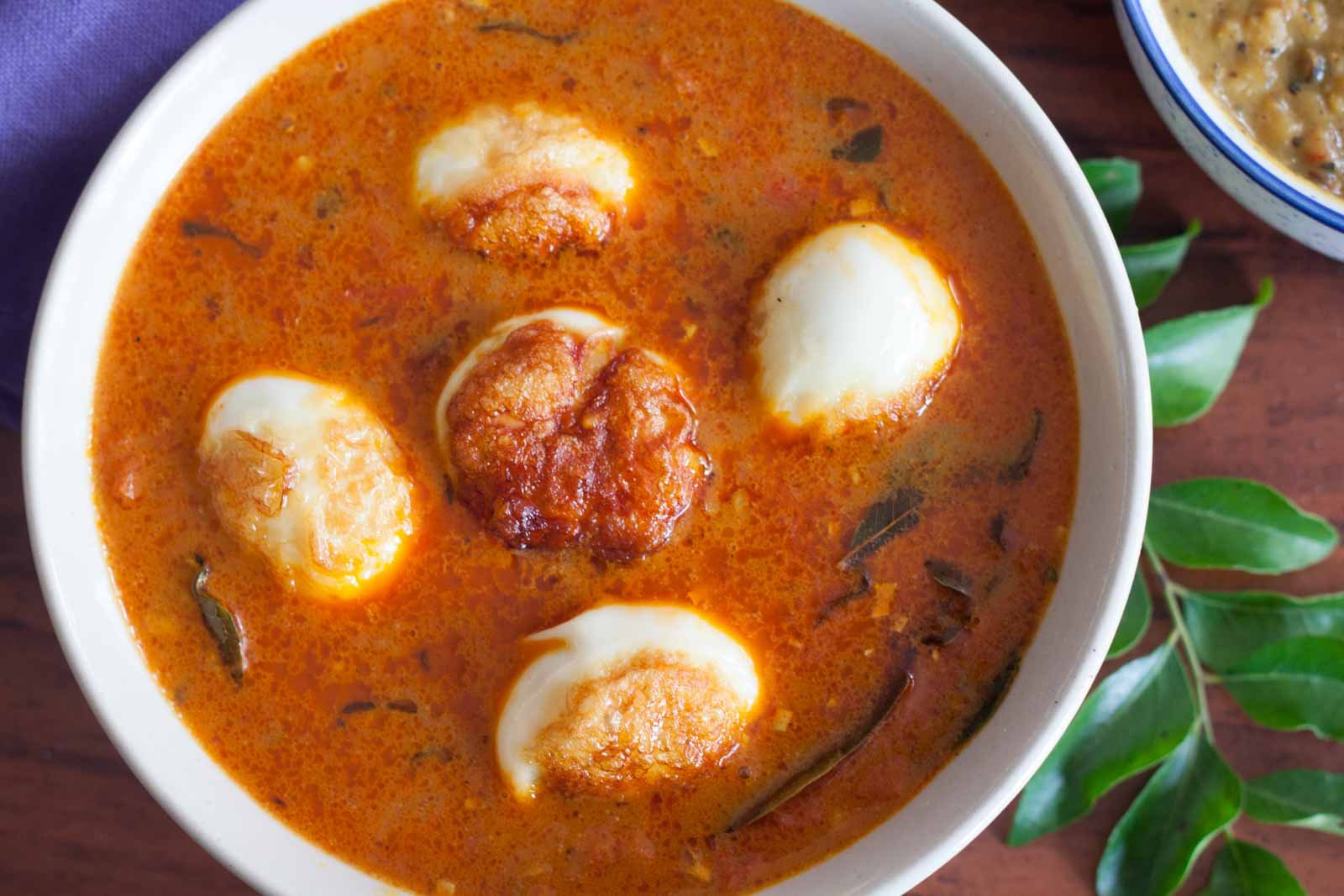 Sri Lankan Style Fried Egg Curry Recipe 
