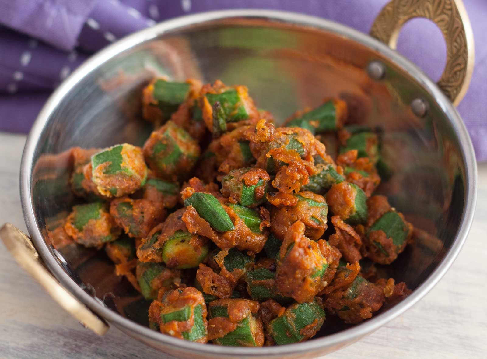 Vendakkai Varuval Recipe - Tamil Nadu Style Okra Stir Fry