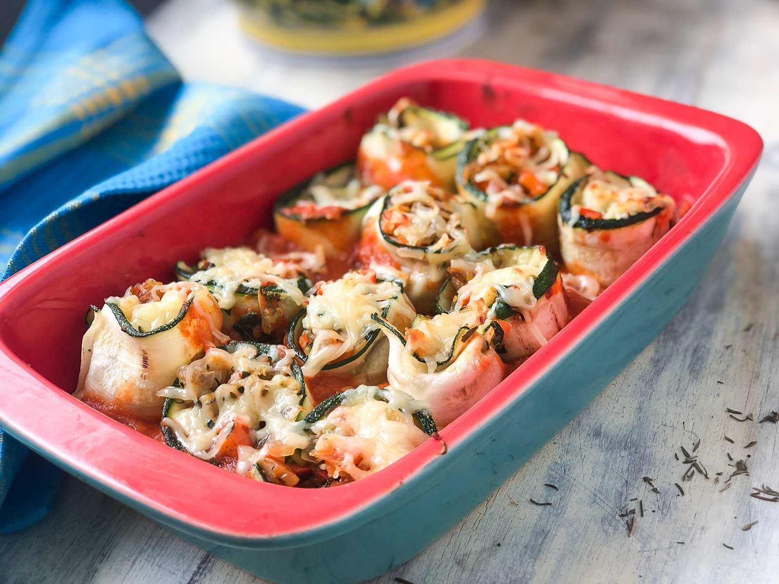 Zucchini Roll Up Lasagne Recipe