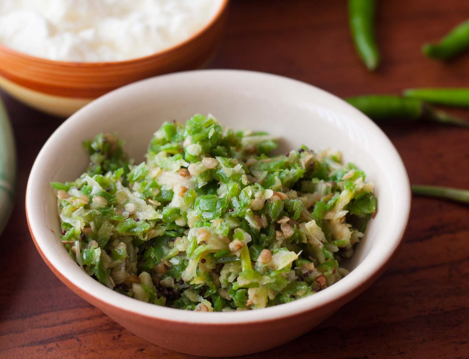 Maharashtrian Green Chilli Thecha Recipe