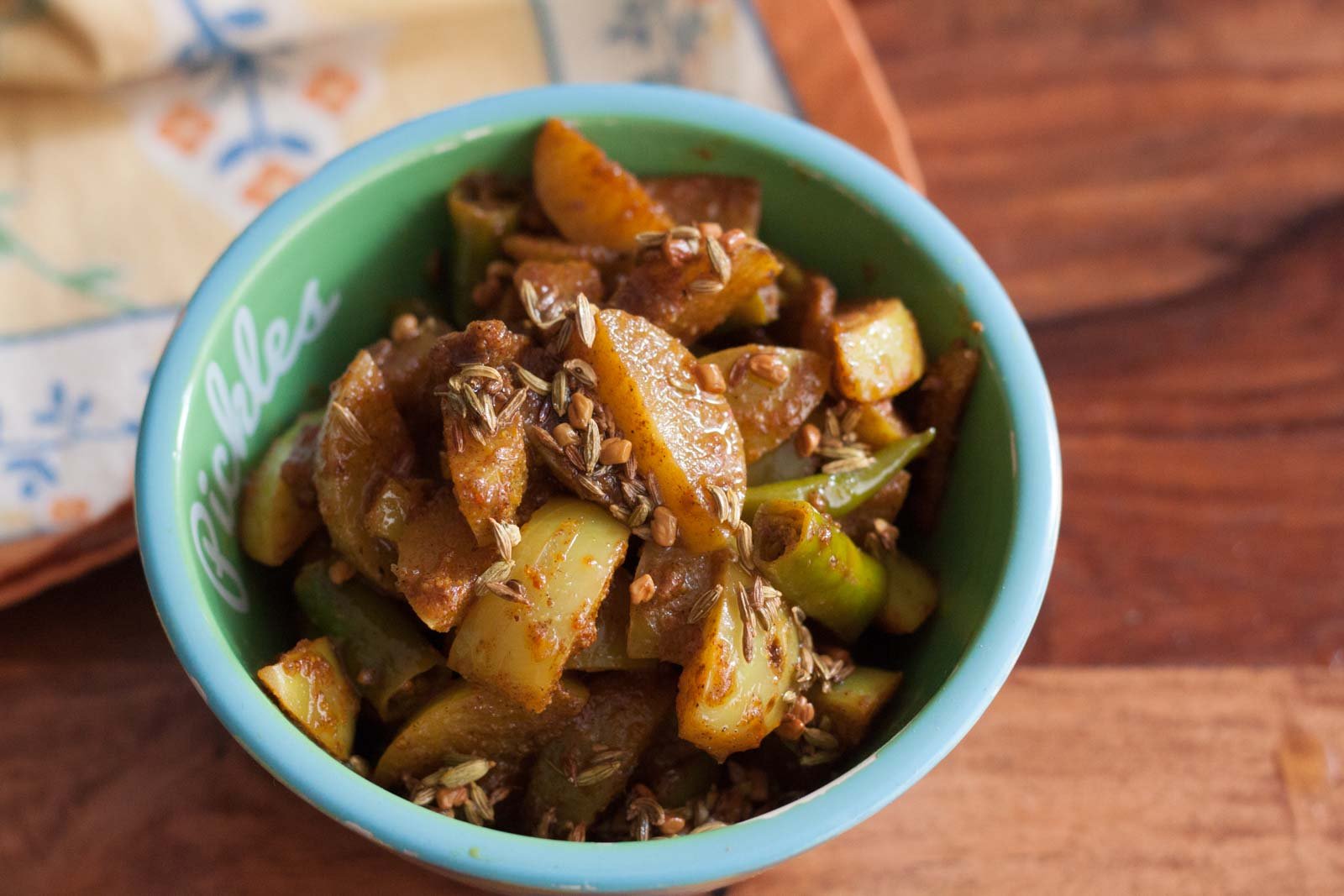 Achari Amla Mirchi Ki Sabzi Recipe - Gooseberry & Green Chilli Sabzi Achari Amla Mirchi Ki Sabzi Recipe - Gooseberry & Green Chilli Sabzi