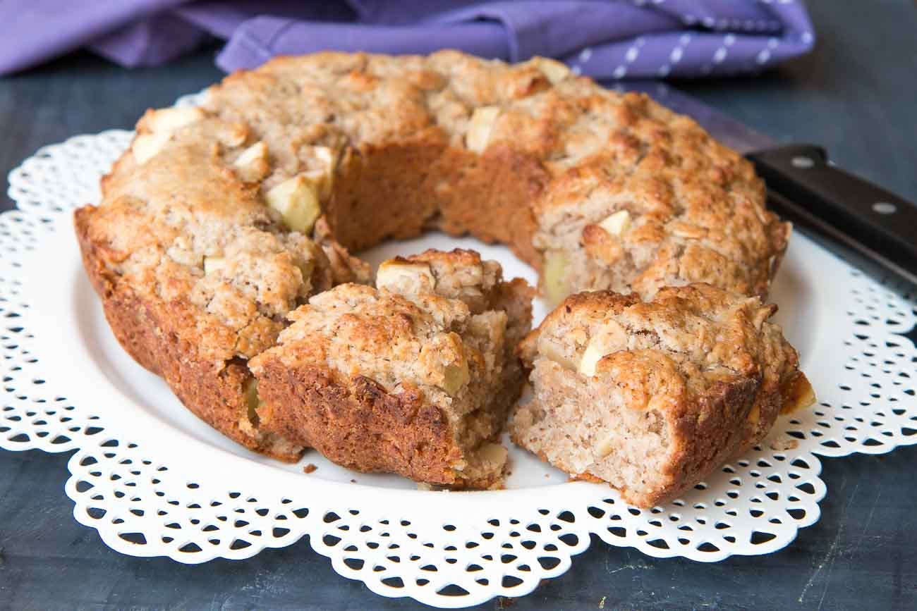 Apple Almond Cake Recipe | With Eggless Version