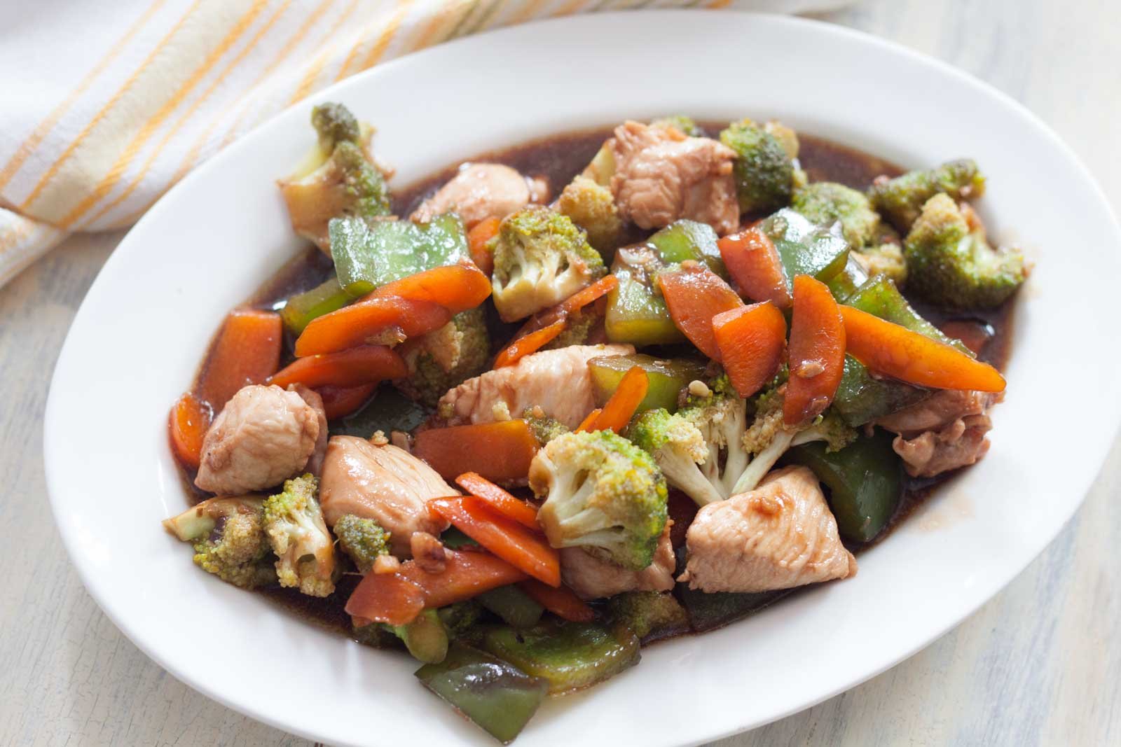 Asian Style Honey Chicken With Vegetables Recipe