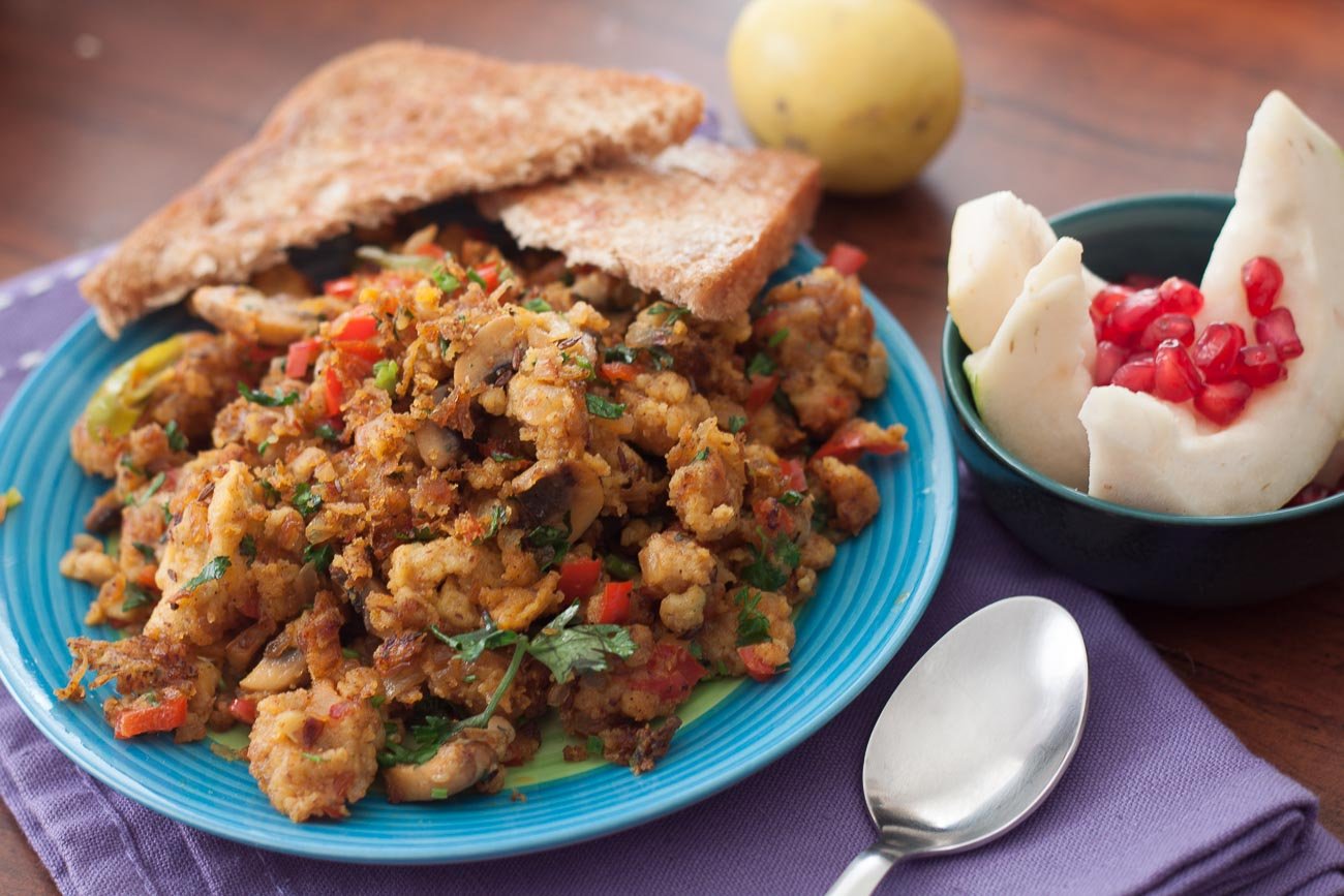 Besan Burji Recipe-Chickpea Flour Scramble Recipe