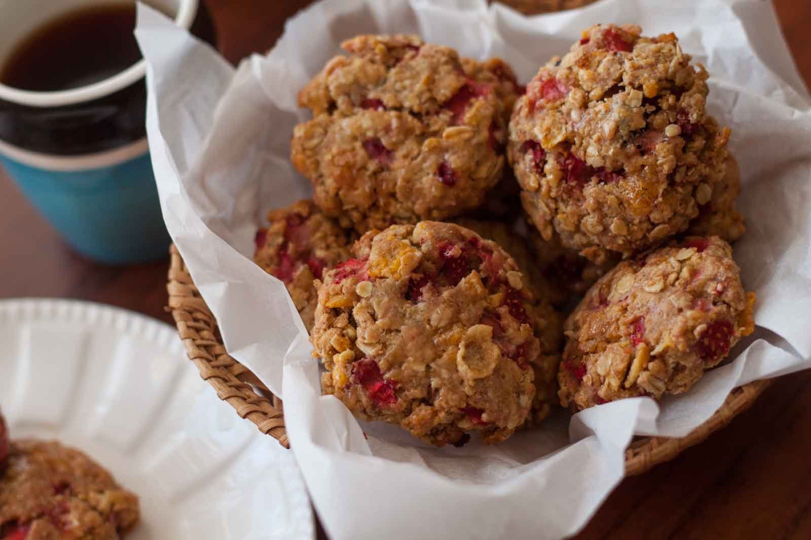 Chewy Strawberry Muesli Oats Cookie Recipe