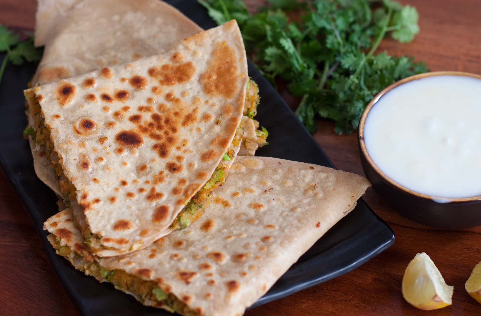 Chickpea and Broccoli Quesadilla Recipe 