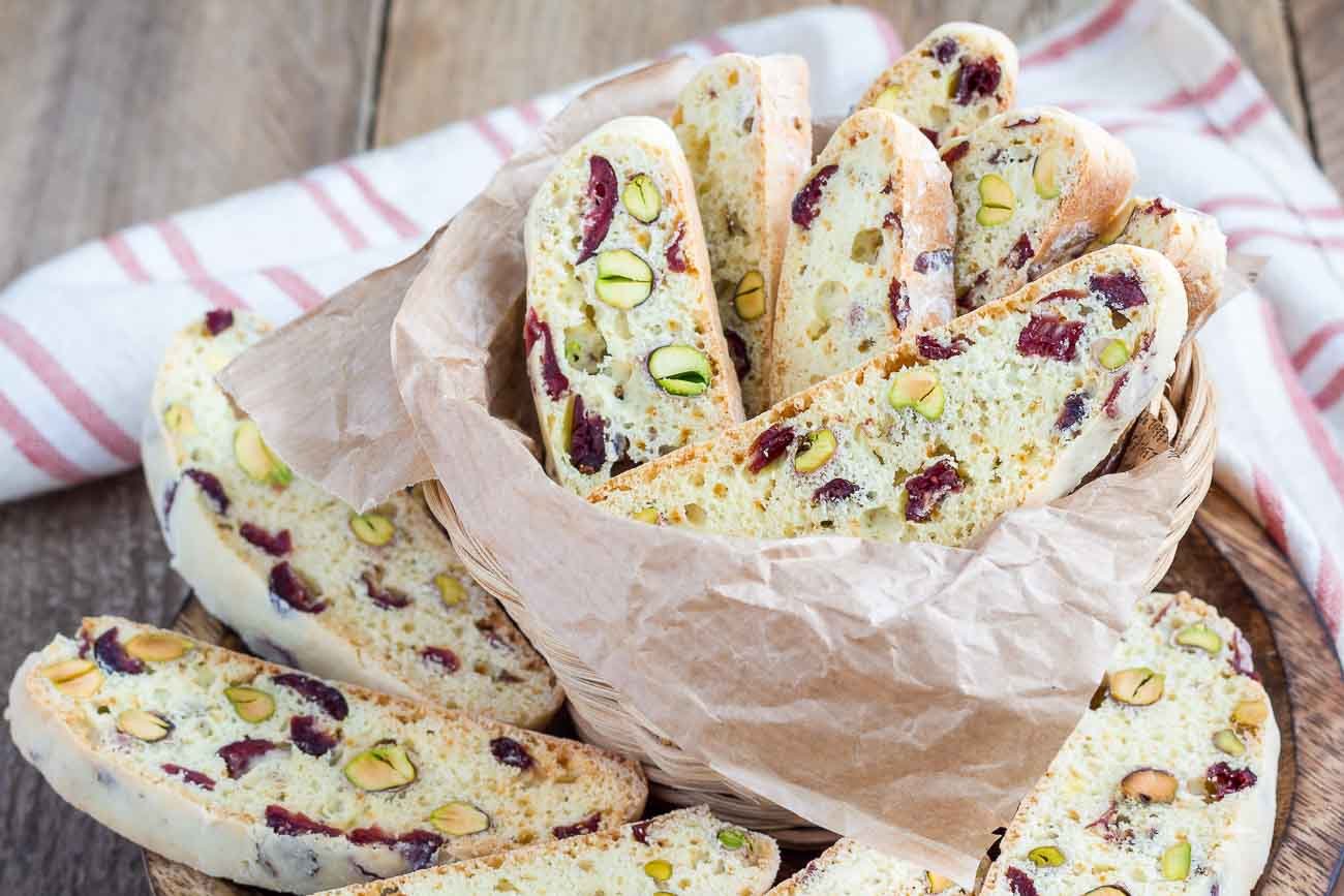 Cranberry Pistachio Biscotti