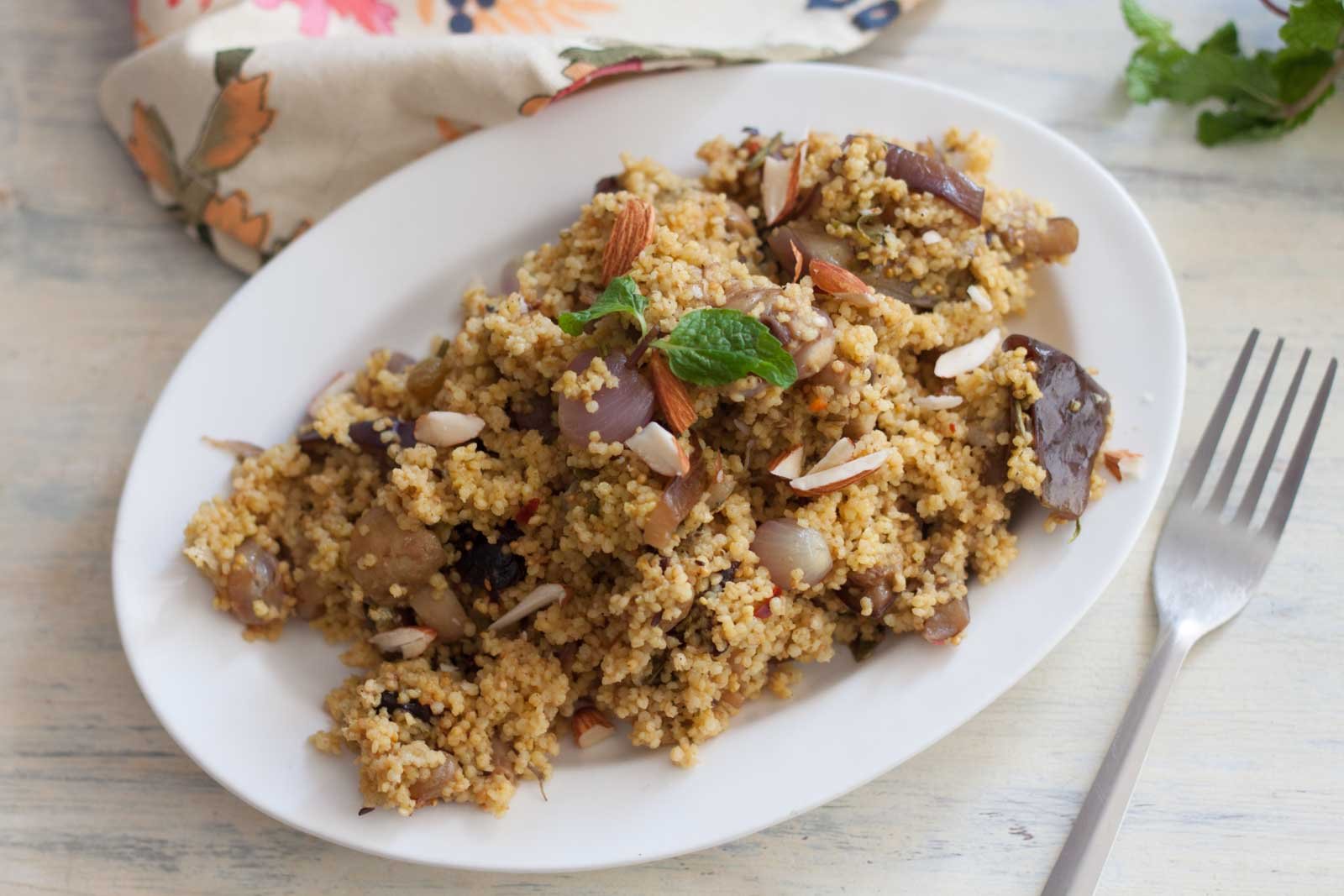 Foxtail Millet Vegetable Pilaf: Ingredients: